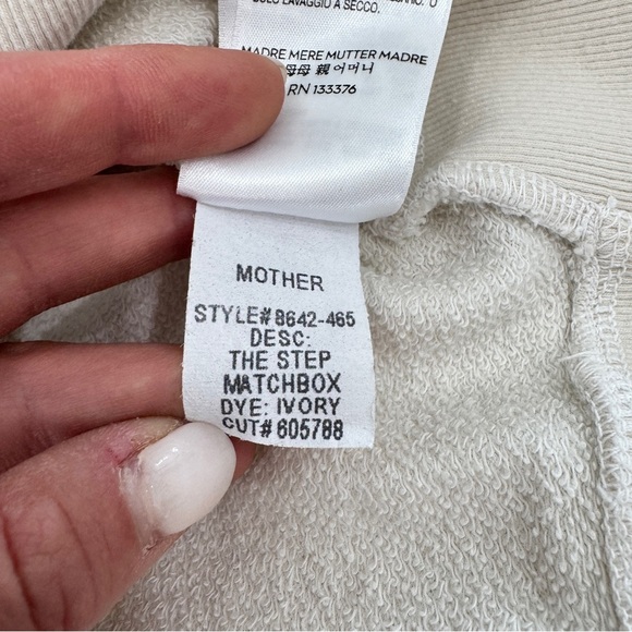MOTHER The Step Matchbox Sweatshirt Ivory - Picture 9 of 10
